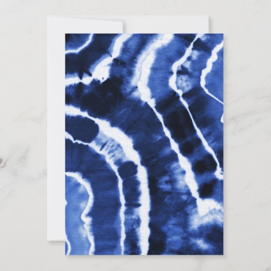 Elegante Hochzeit der modernen Marmormor-Gefärbte Einladung (Rückseite)