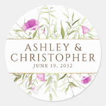 Elegante Hochzeit der modernen Wildblume