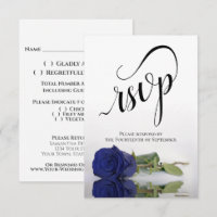 Elegante Hochzeit der Navy Blue Rose