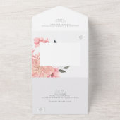 Elegante Hochzeit der Wasserfarben All In One Einladung (Außenbereich)