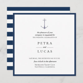 Elegante Hochzeit der Wasserfarben Einladung