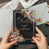 Elegante Hochzeit der Wasserfarben Folieneinladung