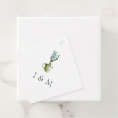 Elegante Hochzeit der Wasserfarben Geschenkanhänger (Beispiel)