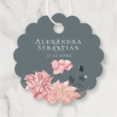 Elegante Hochzeit der Wasserfarben Geschenkanhänger (Vorderseite)