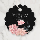 Elegante Hochzeit der Wasserfarben Geschenkanhänger (Vorderseite)