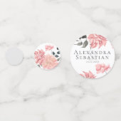 Elegante Hochzeit der Wasserfarben Konfetti (Rückseiten)