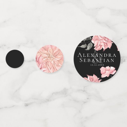 Elegante Hochzeit der Wasserfarben Konfetti (Vorderseiten)