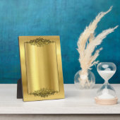 Elegante Hochzeit Easel, Gold Fotoplatte (Seite)