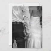 Elegante Hochzeit Einladung (Rückseite)