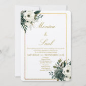 Elegante Hochzeit Einladung (Vorderseite)