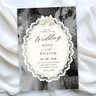 Elegante Hochzeit  Einladung