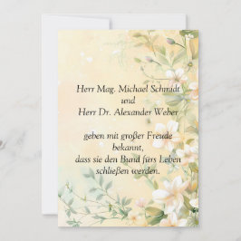 Elegante Hochzeit Einladung