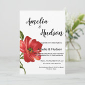 Elegante Hochzeit Einladung (Stehend Vorderseite)