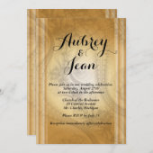 Elegante Hochzeit Einladung (Vorne/Hinten)