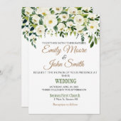 Elegante Hochzeit Einladung (Vorne/Hinten)