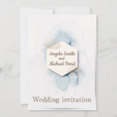 Elegante Hochzeit Einladung (Rückseite)