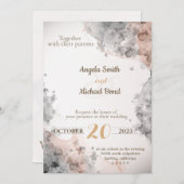 Elegante Hochzeit Einladung (Vorne/Hinten)