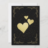 Elegante Hochzeit Einladung (Rückseite)