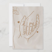 Elegante Hochzeit Einladung (Rückseite)