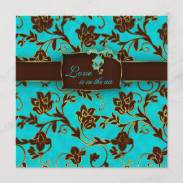 Elegante Hochzeit Einladung Gold Floral BB 2