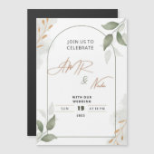 Elegante Hochzeit Einladung zum Feiern von Amr & N (Vorne/Hinten)