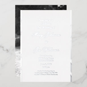 Elegante Hochzeit Folieneinladung