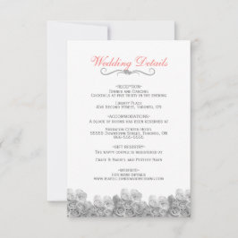 Elegante HOCHZEIT FÜHRT EINSCHLIESSUNGS-KARTE mit Dankeskarte