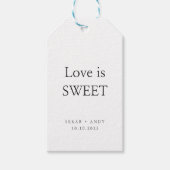 Elegante Hochzeit Geschenkanhänger (Vorderseite)