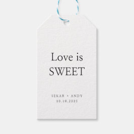 Elegante Hochzeit Geschenkanhänger