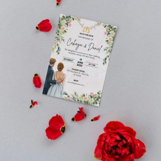 Elegante Hochzeit Geschenke Einladung