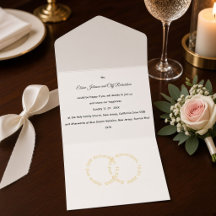 Elegante Hochzeit, goldene Namen in Kreisen geschr
