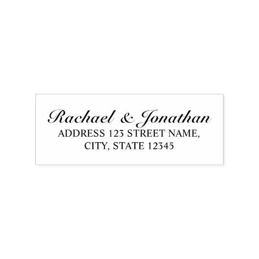 Elegante Hochzeit Gummistempel (Prägung)