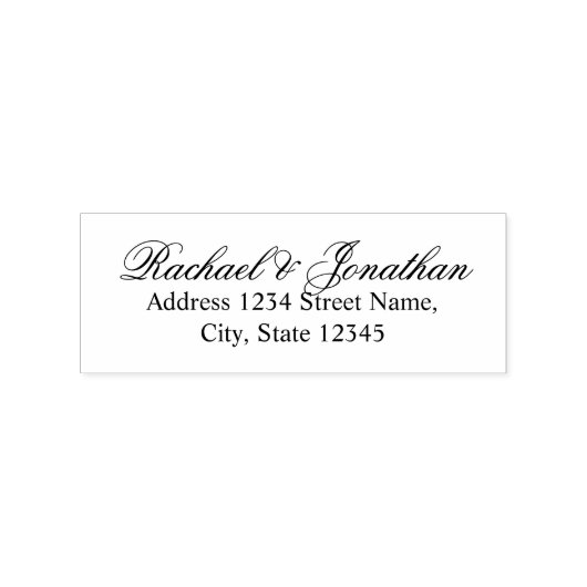 Elegante Hochzeit Gummistempel (Prägung)