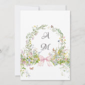 Elegante Hochzeit im Bohemischen Wappen Einladung (Rückseite)