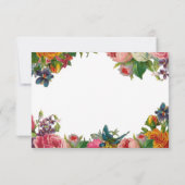 Elegante Hochzeit im Botanischen Garten RSVP Karte (Rückseite)