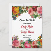 Elegante Hochzeit im Botanischen Garten Save The Date (Vorderseite)