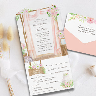 Elegante Hochzeit im Freien All In One Einladung