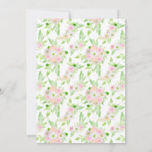 Elegante Hochzeit im Freien Einladung (Rückseite)