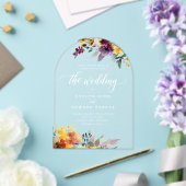 Elegante Hochzeit im Herbst Acryleinladungen (Insitu (Hochzeit))