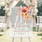 Elegante Hochzeit im Herbst Acrylschild