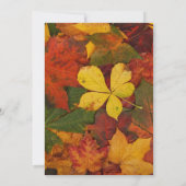 Elegante Hochzeit im Herbst Einladung (Rückseite)