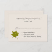 Elegante Hochzeit im Herbst Response Cards RSVP Karte (Vorne/Hinten)