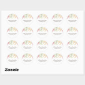 Elegante Hochzeit im Herbst Stickers (Blatt)
