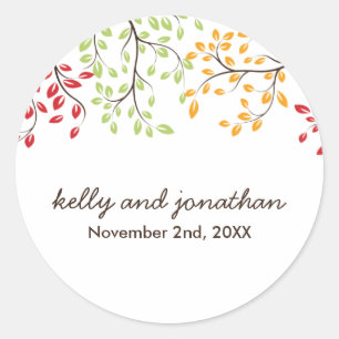Elegante Hochzeit im Herbst Stickers