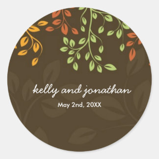 Elegante Hochzeit im Herbst Stickers