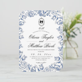 Elegante Hochzeit im Regency-Stil Einladung