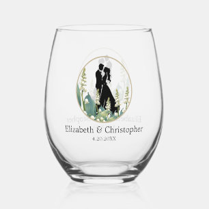 Elegante Hochzeit im Tal Weinglas Ohne Stiel