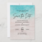 Elegante Hochzeit im tropischen Meer Save The Date (Vorderseite)
