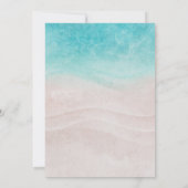 Elegante Hochzeit im tropischen Meer Save The Date (Rückseite)