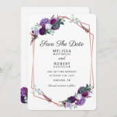Elegante Hochzeit im Wasser Save The Date (Vorne/Hinten)